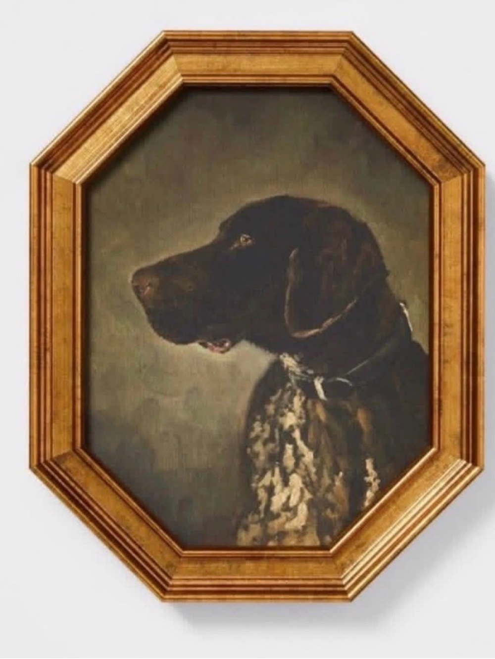 Pointer dog Framed gold wall art - Threshold designed with studio McGee